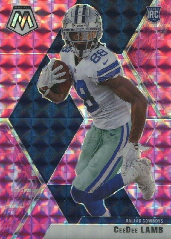 2020 cheapest ceedee lamb Pink Camo rookie mosaic prizm