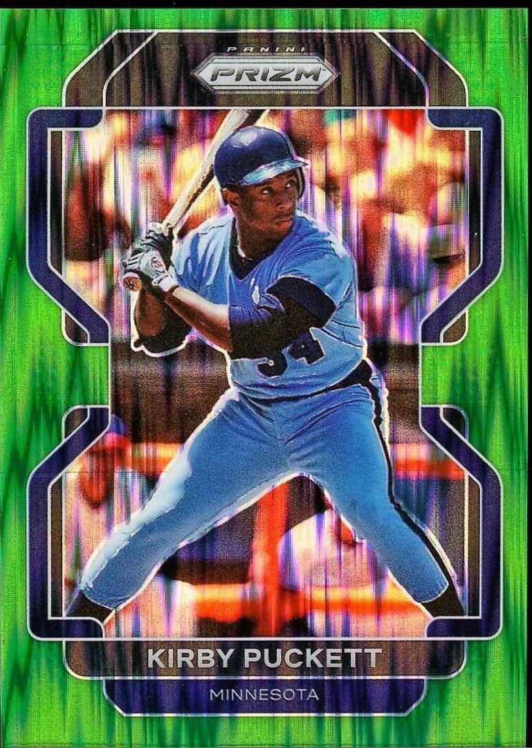 Kirby Puckett [Forest Green Flash Prizm] #228 Baseball Cards 2021 Panini Prizm