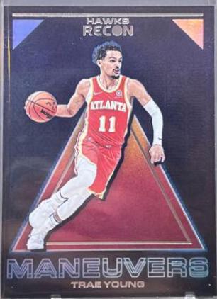 Trae Young #11 Basketball Cards 2021 Panini Recon Maneuvers