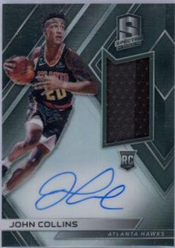 John Collins [Autograph Jersey Gold] #115 Basketball Cards 2017 Panini Spectra