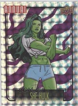 She-Hulk #B10 Marvel 2022 Upper Deck Annual Backscatters