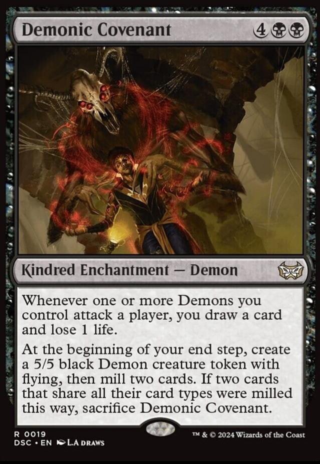 Demonic Covenant #19 Magic Duskmourn: House of Horror Commander