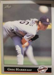 Greg Harris #10 Baseball Cards 1992 Leaf Prices