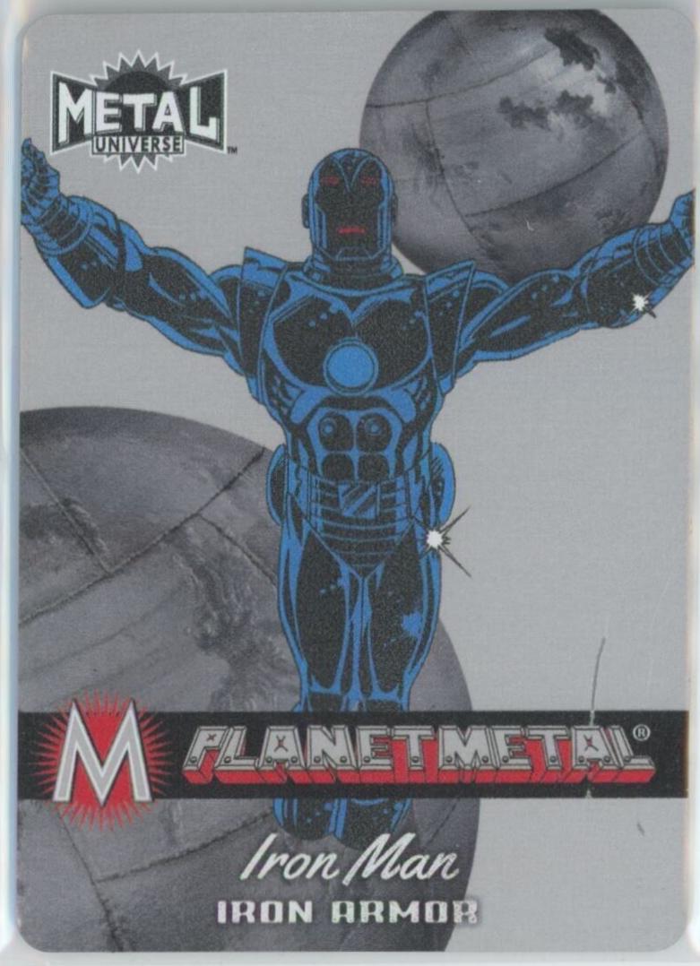 Iron Man #PM-12 2024 SkyBox Metal Universe Avengers Planet Metal Iron Armor