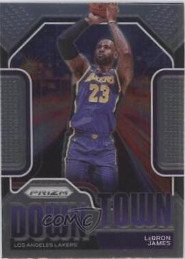 LeBron James #18 Basketball Cards 2020 Panini Prizm Downtown Bound