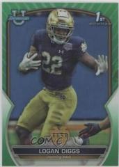 Logan Diggs [Green] #38 Football Cards 2022 Bowman Chrome University Prices