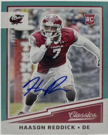 Haason Reddick [Autograph Blue] #294 Football Cards 2017 Panini Classics