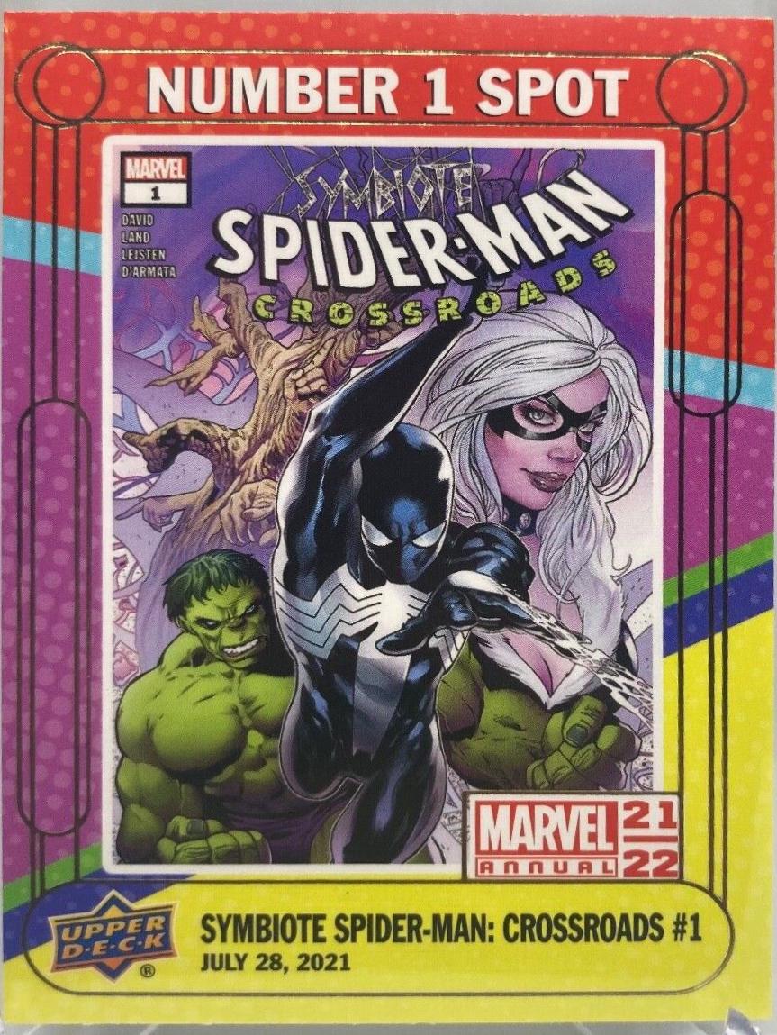 Symbiote Spider-Man: Crossroads #N1S-8 Marvel 2021 Upper Deck Annual Number 1 Spot