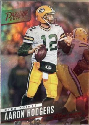 Aaron Rodgers [Red Xtra Points] #132 Football Cards 2017 Panini Prestige