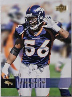 Al Wilson [Exclusives Gold] #59 Football Cards 2006 Upper Deck