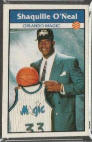 Shaquille O'Neal #1 Basketball Cards 1992 Panini Sticker