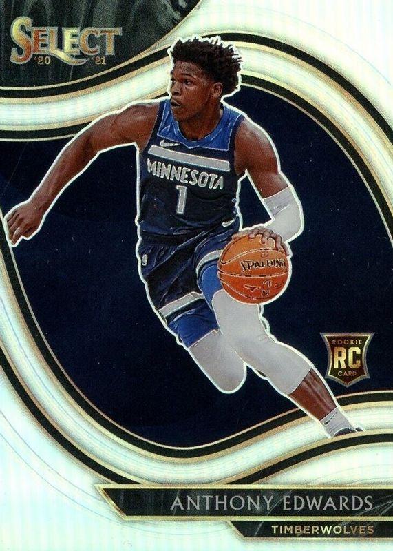 Anthony Edwards [Silver Prizm] #300 Basketball Cards 2020 Panini Select