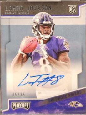 Lamar Jackson [Autograph Variation] #212 Football Cards 2018 Panini Playoff