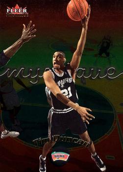 Tim Duncan #40 Basketball Cards 2000 Fleer Mystique