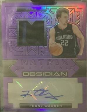 Shops Franz Wagner rookie card obsidian