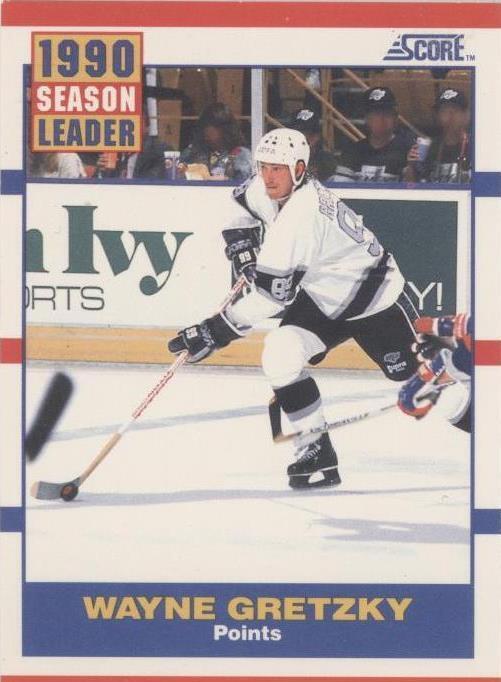 Wayne Gretzky #353 Hockey Cards 1990 Score