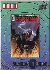 Miles Morales: Spider-Man #N1S-15 Marvel 2022 Upper Deck Annual Number 1 Spot Prices