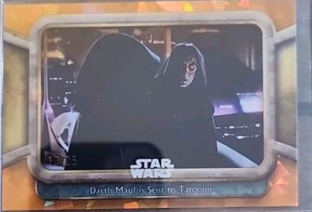 Darth Maul is Sent to Tatooine [Orange] #38 Star Wars 2024 Topps Chrome Sapphire