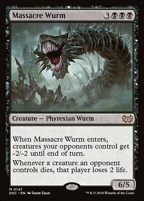 Massacre Wurm #147 Magic Duskmourn: House of Horror Commander