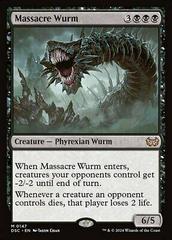 Massacre Wurm #147 Magic Duskmourn: House of Horror Commander Prices