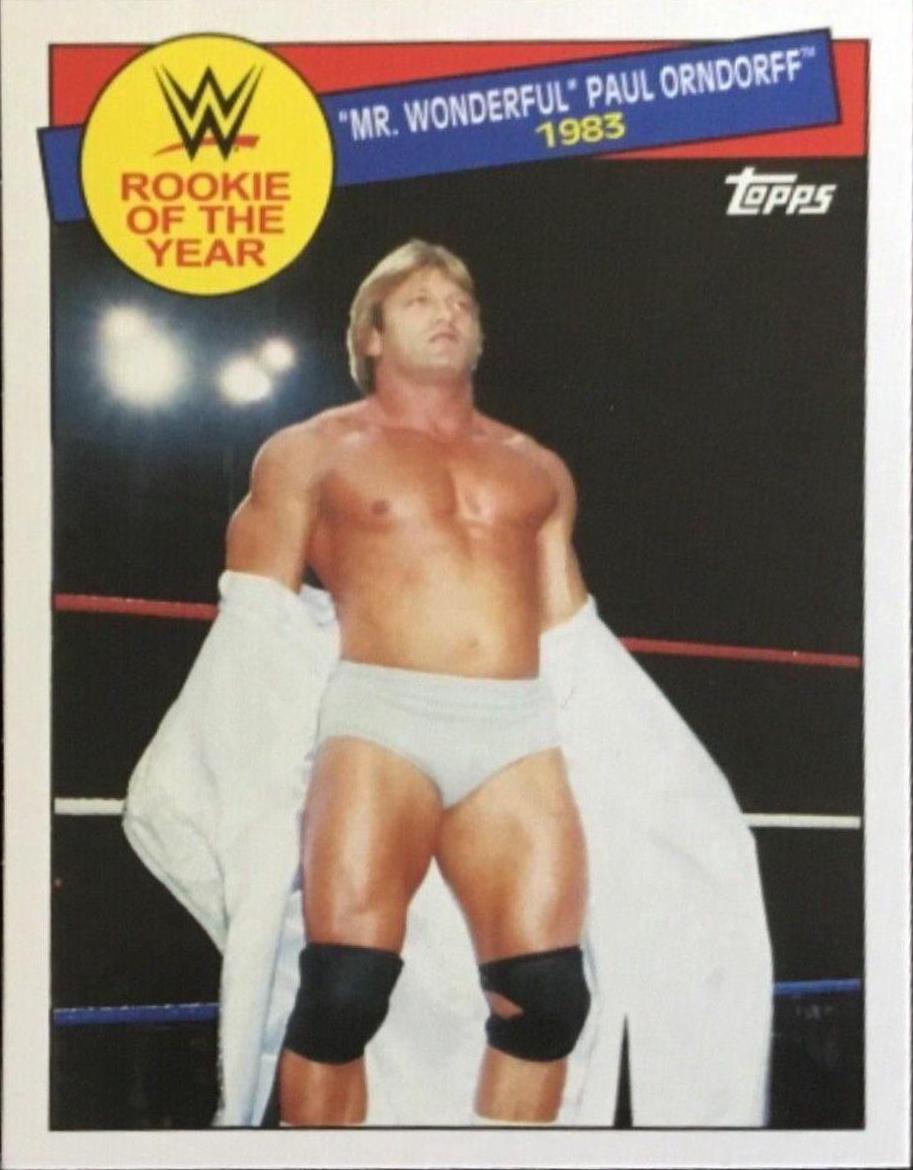 Mr. Wonderful' Paul Orndorff #1 Wrestling Cards 2015 Topps Heritage WWE Rookie of the Year