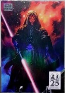 Darth Maul [Orange Refractor] #AM-11 Star Wars 2024 Topps Chrome Galaxy Art of Darth Maul