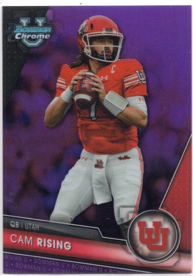 Cam Rising [Purple] 198 Prices 2023 Bowman Chrome University