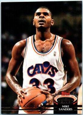 Mike Sanders #315 Basketball Cards 1992 Stadium Club