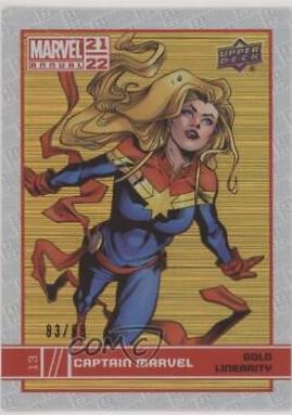 Captain Marvel [Gold Linearity] #13 Marvel 2021 Upper Deck Annual