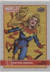 Captain Marvel [Gold Linearity] #13 Marvel 2021 Upper Deck Annual Prices