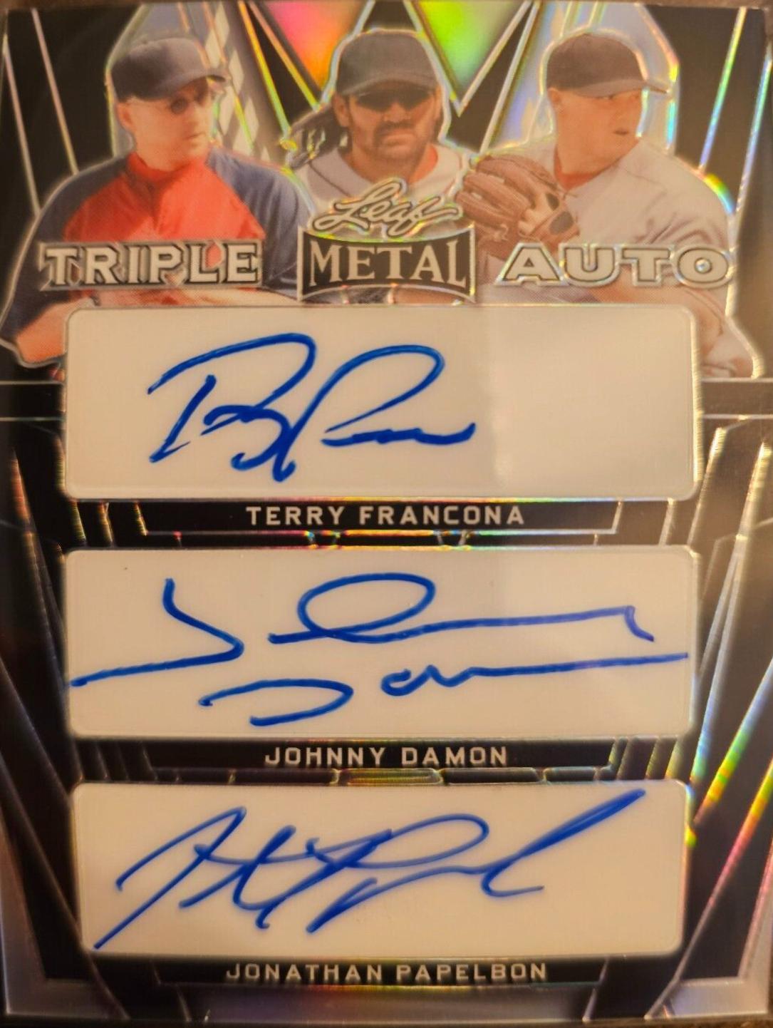 Terry Francona / Johnny Damon / Jonathan Papelbon [Prismatic] TA7