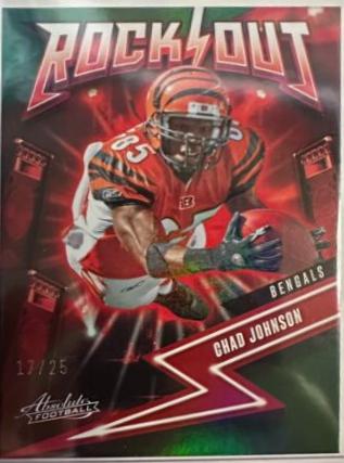 Chad Johnson [Spectrum Green] #1 Football Cards 2023 Panini Absolute Rock Out