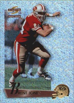 Brent Jones [Ground Zero] #65 Football Cards 1995 Summit