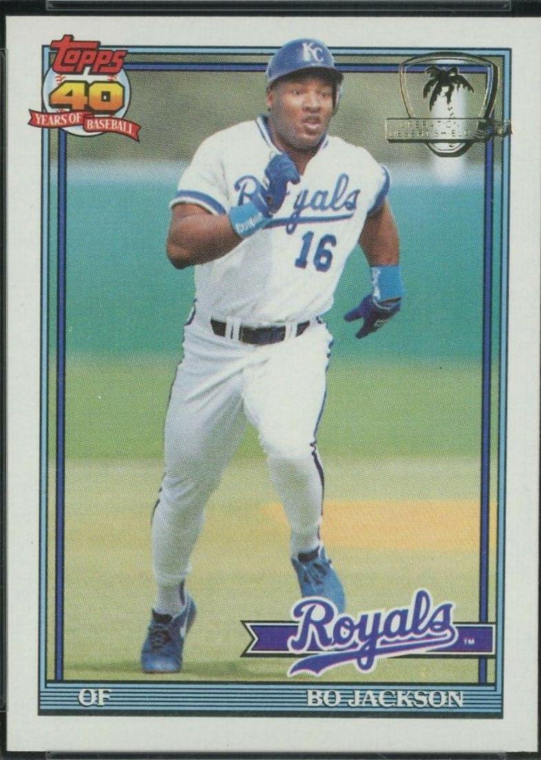 Bo Jackson #600 Baseball Cards 1991 Topps Desert Shield