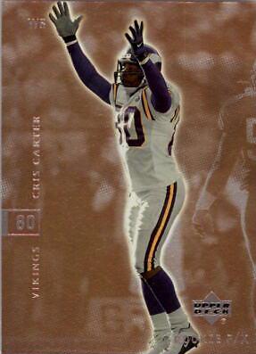 Cris Carter #50 Football Cards 2001 Upper Deck Rookie F/X