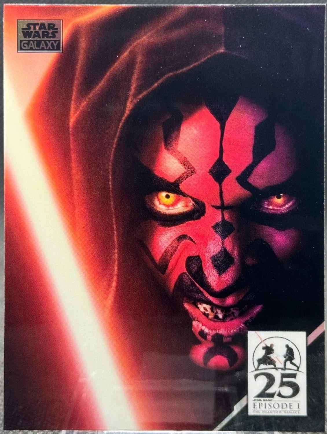 Crimson Blades #AM-12 Star Wars 2024 Topps Chrome Galaxy Art of Darth Maul