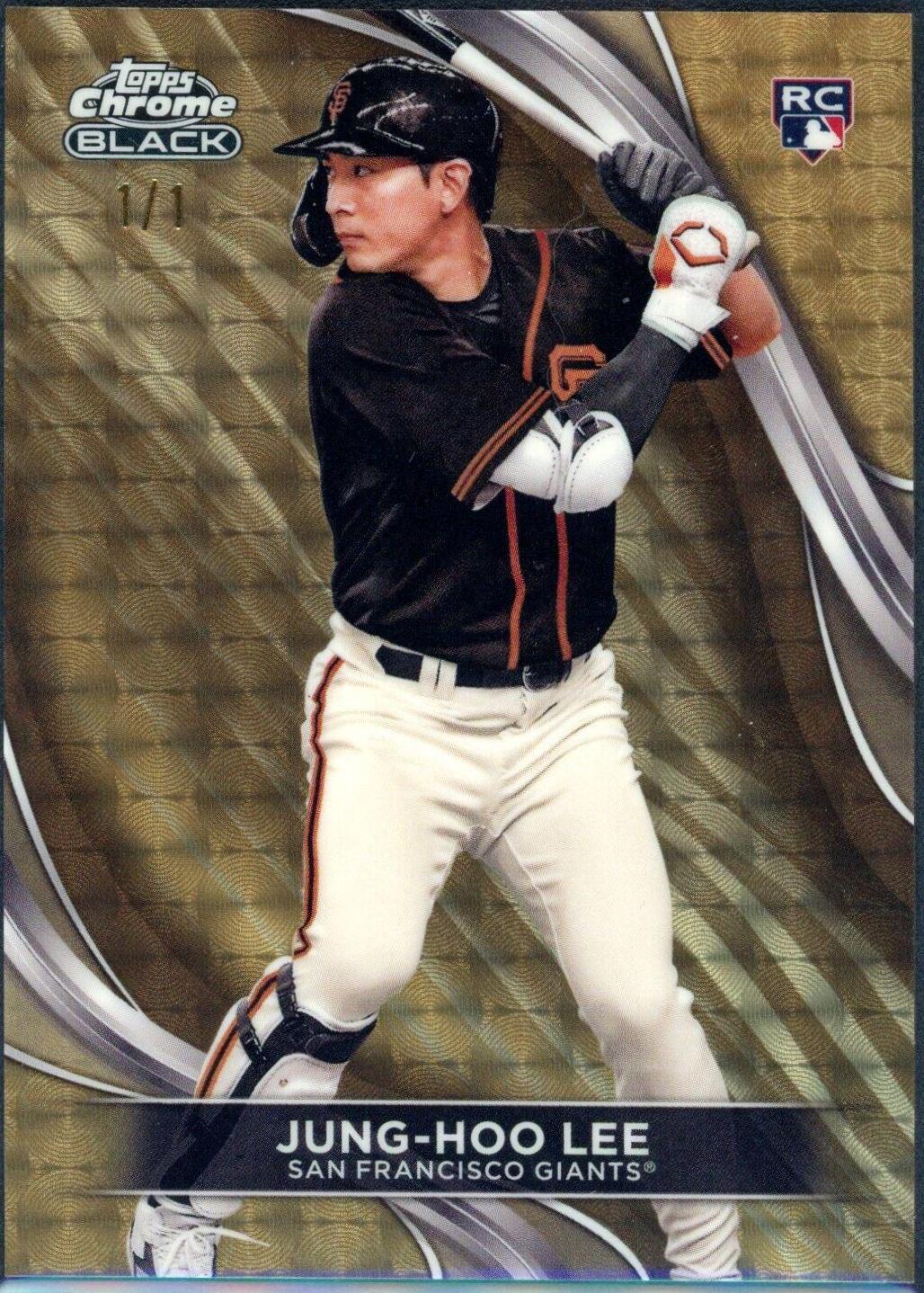 JungHoo Lee [Superfractor] 61 Prices 2024 Topps Chrome Black