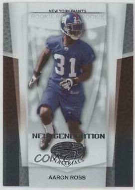 Aaron Ross #151 Football Cards 2007 Leaf Certified Materials