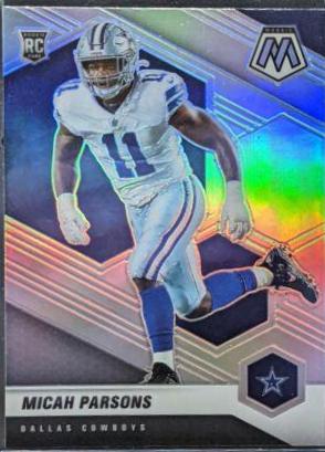 2021 deals Prizm MICAH PARSONS Silver No Huddle Disco Prizm Rookie SGC 9 MINT Cowboys