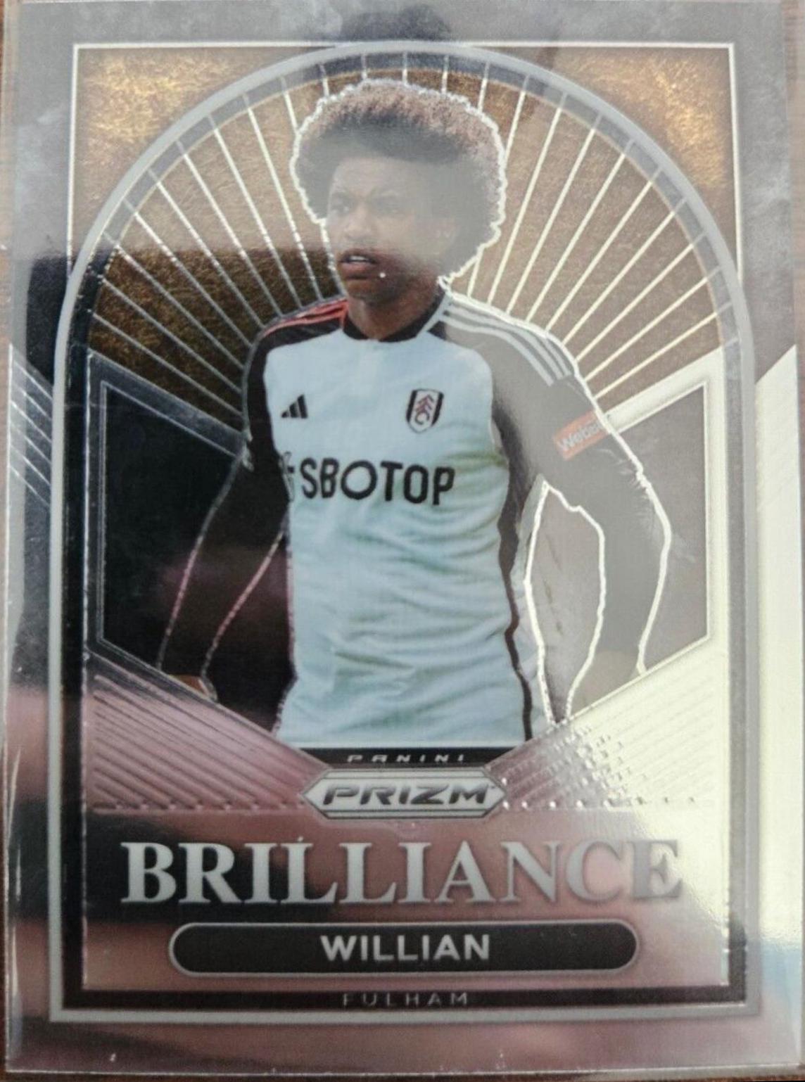 Willian #10 Soccer Cards 2023 Panini Prizm Premier League Brilliance