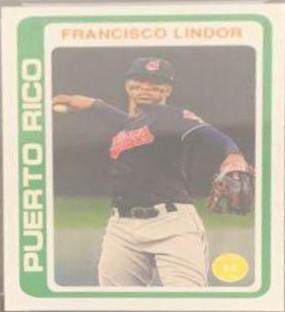 Francisco Lindor #108 Baseball Cards 2018 Topps Throwback Thursday