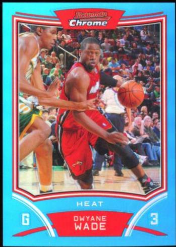 Dwyane Wade Refractor #100 Basketball Cards 2008 Bowman Chrome