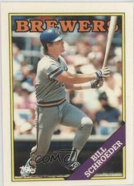 Bill Schroeder #12 Baseball Cards 1988 Topps Tiffany