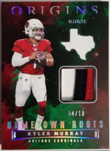 Kyler Murray [Green] #HR-KMU Football Cards 2022 Panini Origins Hometown Roots