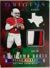 Kyler Murray [Green] #HR-KMU Football Cards 2022 Panini Origins Hometown Roots Prices