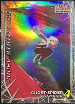 Ghost-Spider [Rainbow] #SS25 Marvel 2023 Upper Deck Platinum Super Statistics