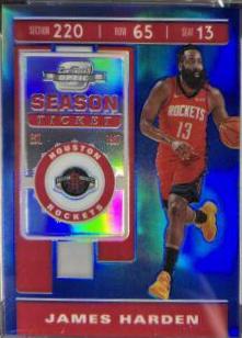 James Harden [Blue] #100 Basketball Cards 2019 Panini Contenders Optic