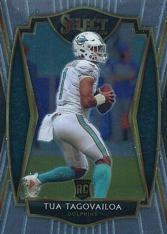 2020 Panini Select popular 145 Tua Tagovailoa Die-Cut White Prizm CSG 9