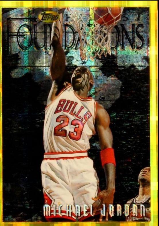 Michael Jordan [Refractor] #291 Basketball Cards 1996 Finest