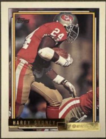 Harry Sydney #477 Football Cards 1992 Topps Gold